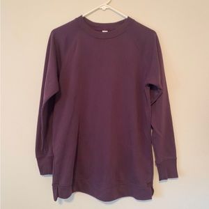 Old Navy dark purple tunic sweatshirt. Size XS